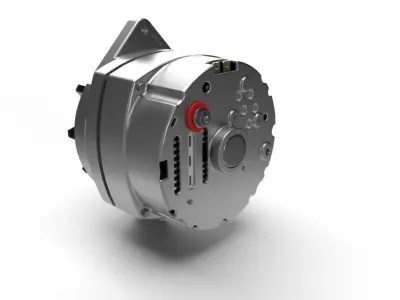 Delco Alternator Free 3D model