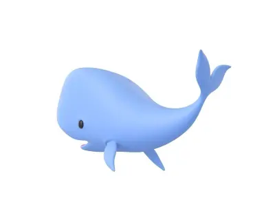 Character039 Whale 3D model