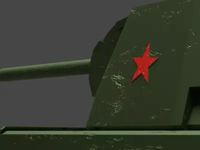 Kliment Voroshilov 1 - Low-poly style Low-poly 3D model