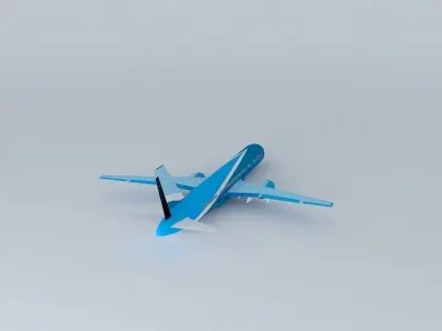 Boeing 757 200 AAO with interior Free 3D model