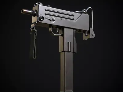 Mac 10 Low-poly 3D model order
