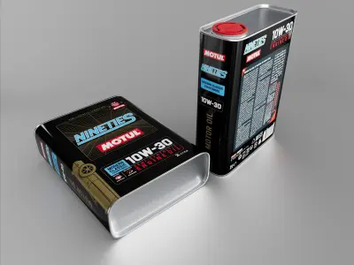 Motul - Nineties Oil Can 3D model
