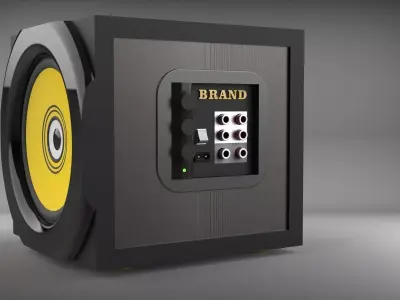 Desktop speaker V2 3D model