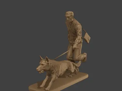 Czechoslovak communist Police K9 003 3D print model