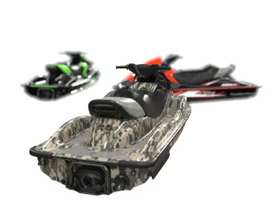 KAWASAKI JET SKI STX-15F Low-poly 3D model