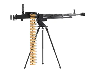 DShK Heavy Machine Gun 3D model