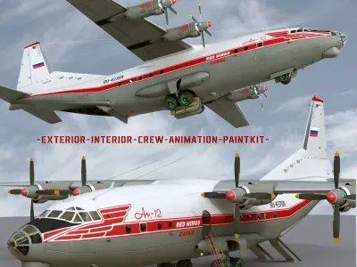 Antonov An-12B conversion 3D model