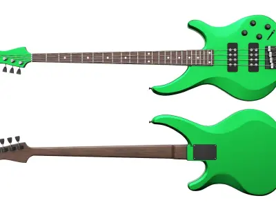 Bass Guitar Part 3 Low-poly 3D model