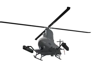 MQ-8b fire scout Low-poly 3D model