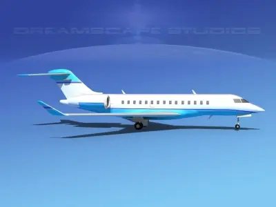 Bombardier Global 5000 V14 3D model