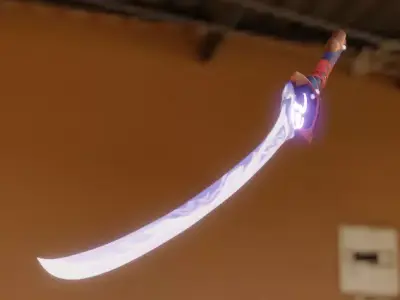 Genshin Impact - Musou no Hitotachi - Raiden Sword Blender3D  3D model