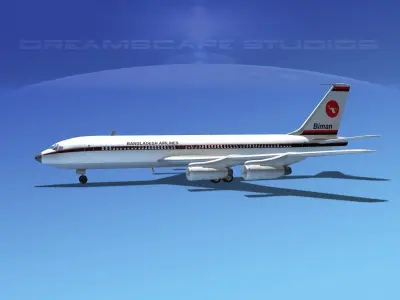 Boeing 707 Bangladesh Airlines 3D model