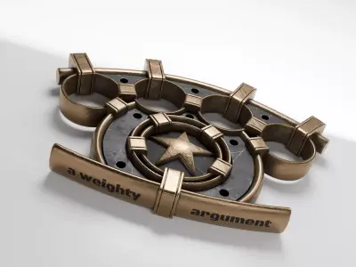 Brass Knuckle  Low-poly 3D model