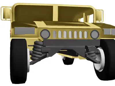 Military Humvee HMMWV Tactical Vehicle 3D model