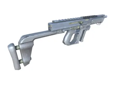 35-Blishlok-gun model 3d game ready model Low-poly 3D model Low-poly 3D model