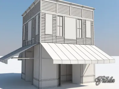 Building 10 Low-poly 3D model