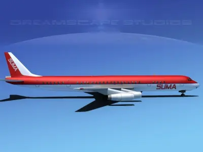 Douglas DC-8-63 Suma 3D model