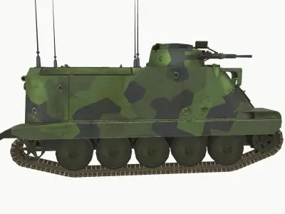 Pansarbandvagn 302 Low-poly 3D model