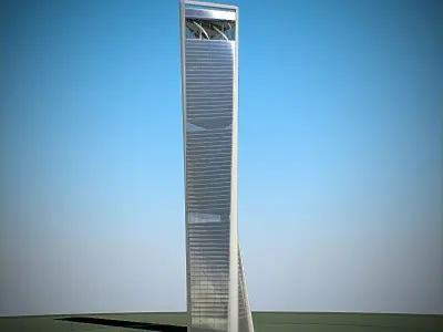 Skyscraper 02 Low-poly 3D model