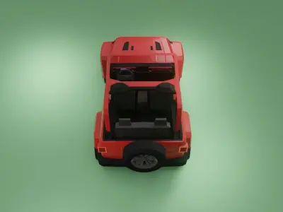 Jeep Wrangler 2020 low poly 3D model Low-poly 3D model