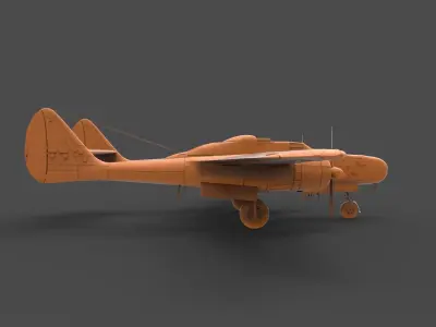 Northrop P-61 3D print model