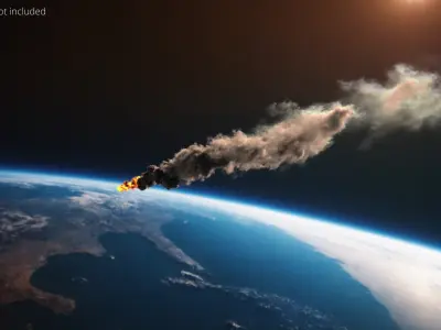 Spaceborne Small Meteor Tail VDB For Blender 3D model