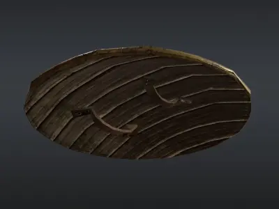 Shield Gallic Vercingetorix Free low-poly 3D model