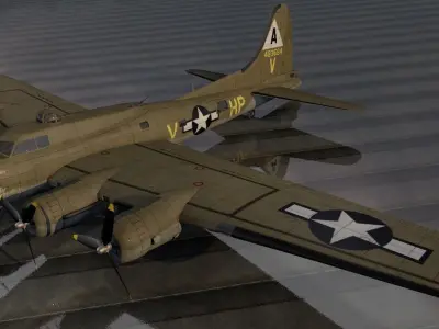 Boeing B-17G Fortress 3D model