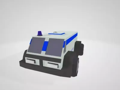 armored car Free low-poly 3D model