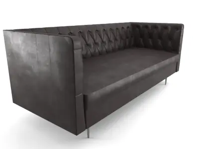 Chester sofa brown materail luxery furniture Free 3D model