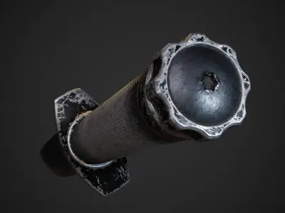 SURVIVAL-COMBAT KNIFE Low-poly 3D model