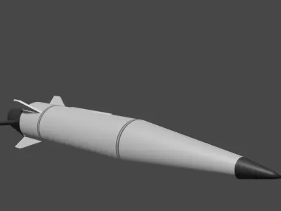 Kh-47m2 Hypersonic Missile 3D model