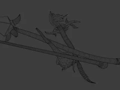 Spears - Magic Staffs Low-poly 3D model