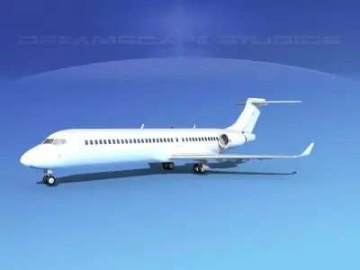 Comac ARJ21-700 Unmarked 2 3D model