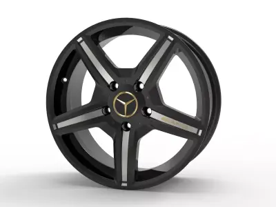 AMG rim design and rendering Free 3D print model