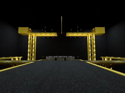 Tug Of War Squid Game Level Low-poly 3D model