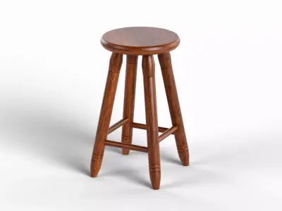 Bench Free 3D model 6