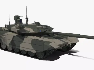 T-90 MS Regular Clean Low-poly 3D model