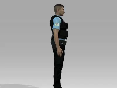 Police chicago officer - chicago officer 3D model