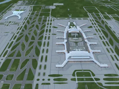 international airport 3D model