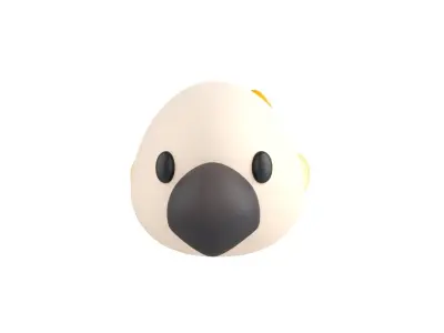 Prop167 Cockatoo Head 3D model