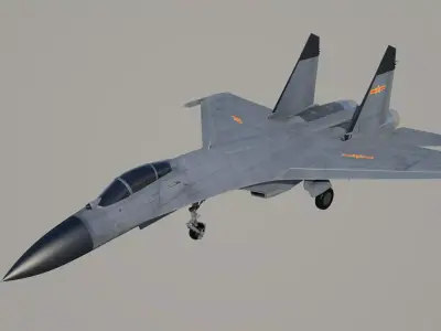 J11 Fighter Plane 3D model