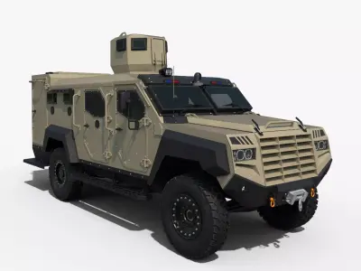 Roshel Senator EOD Low-poly 3D model