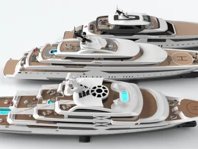 Golden Yachts Collection 2023 3D model
