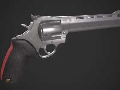Taurus 454 Raging Bull Low-poly 3D model