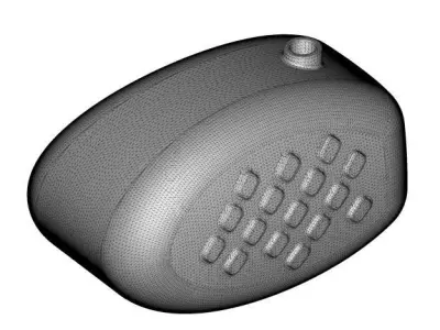 Brass Fuel Tank 3D model