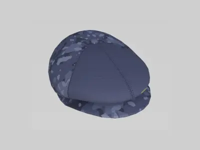 Newsboy Hat 05 Blue Camouflage - Character Fashion Design Low-poly 3D model