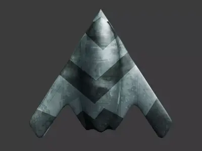 Mikoyan Skat Stealth UCAV - The GHOST RAY Low-poly 3D model