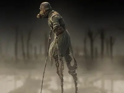 Plague Stalker Low-poly 3D model