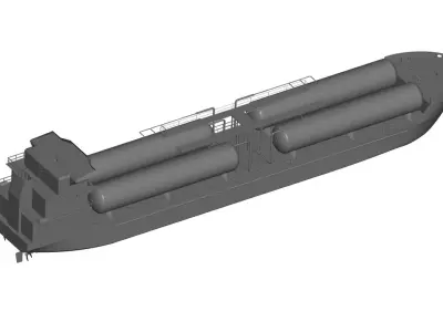 Ship 3 tanker 3D model